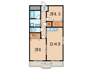 タカソウハイツ河原の物件間取画像